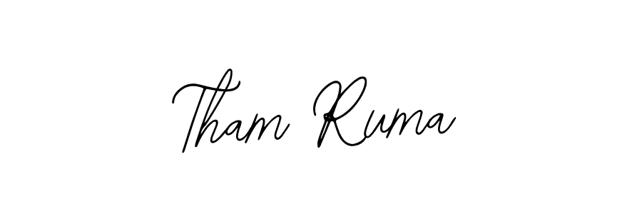 if you are searching for the best signature style for your name Tham Ruma. so please give up your signature search. here we have designed multiple signature styles  using Bearetta-2O07w. Tham Ruma signature style 12 images and pictures png