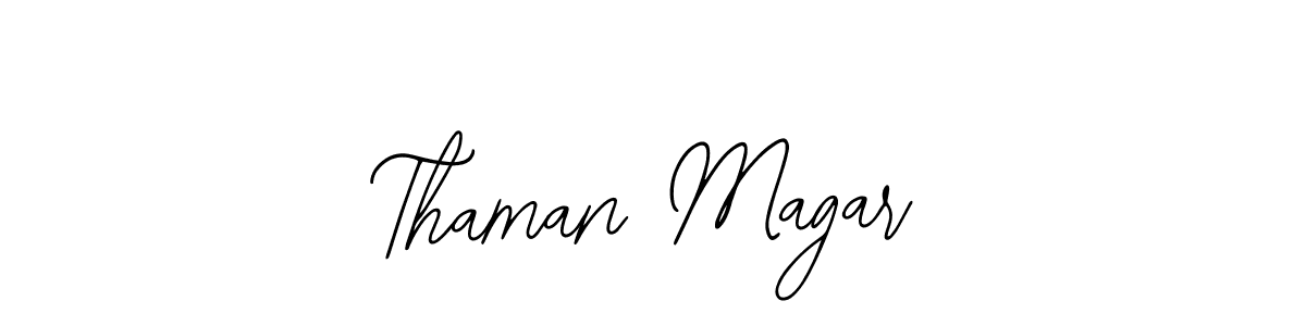 Create a beautiful signature design for name Thaman Magar. With this signature (Bearetta-2O07w) fonts, you can make a handwritten signature for free. Thaman Magar signature style 12 images and pictures png