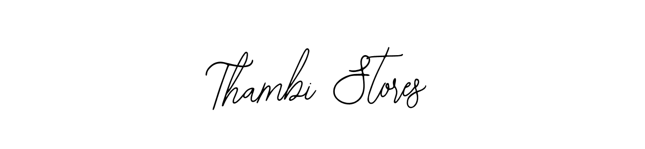 Create a beautiful signature design for name Thambi Stores. With this signature (Bearetta-2O07w) fonts, you can make a handwritten signature for free. Thambi Stores signature style 12 images and pictures png