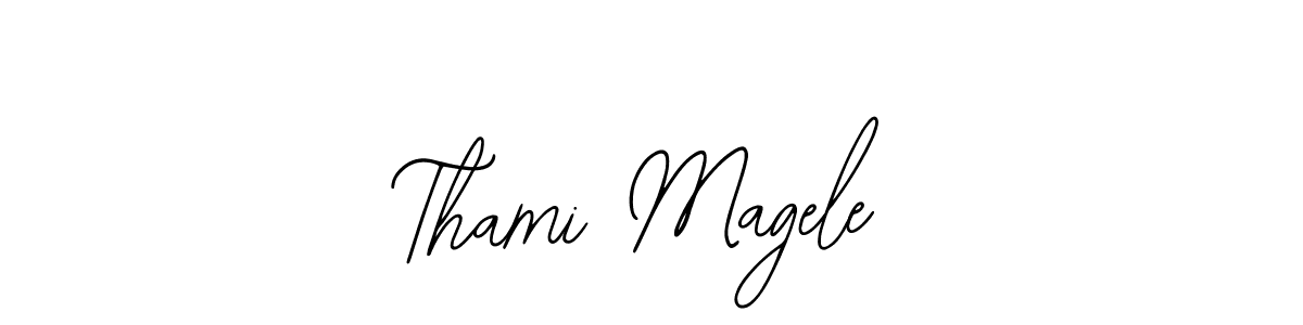 Also we have Thami Magele name is the best signature style. Create professional handwritten signature collection using Bearetta-2O07w autograph style. Thami Magele signature style 12 images and pictures png