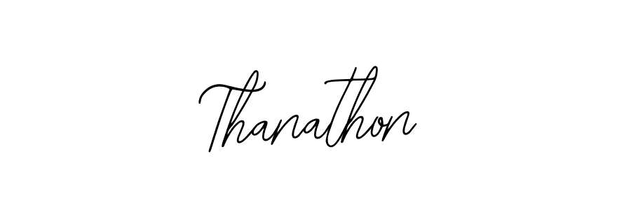 The best way (Bearetta-2O07w) to make a short signature is to pick only two or three words in your name. The name Thanathon include a total of six letters. For converting this name. Thanathon signature style 12 images and pictures png