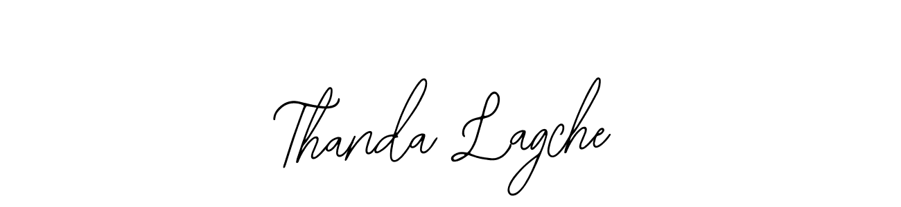 The best way (Bearetta-2O07w) to make a short signature is to pick only two or three words in your name. The name Thanda Lagche include a total of six letters. For converting this name. Thanda Lagche signature style 12 images and pictures png