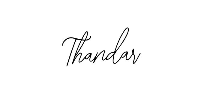 How to make Thandar signature? Bearetta-2O07w is a professional autograph style. Create handwritten signature for Thandar name. Thandar signature style 12 images and pictures png