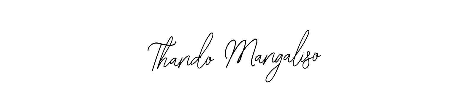 Similarly Bearetta-2O07w is the best handwritten signature design. Signature creator online .You can use it as an online autograph creator for name Thando Mangaliso. Thando Mangaliso signature style 12 images and pictures png