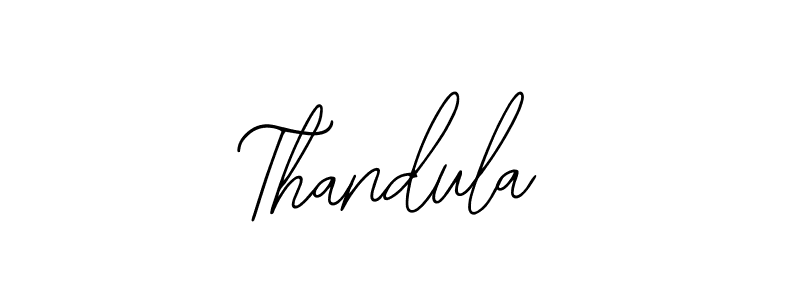 Bearetta-2O07w is a professional signature style that is perfect for those who want to add a touch of class to their signature. It is also a great choice for those who want to make their signature more unique. Get Thandula name to fancy signature for free. Thandula signature style 12 images and pictures png
