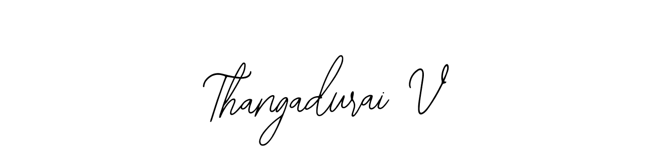 Design your own signature with our free online signature maker. With this signature software, you can create a handwritten (Bearetta-2O07w) signature for name Thangadurai V. Thangadurai V signature style 12 images and pictures png