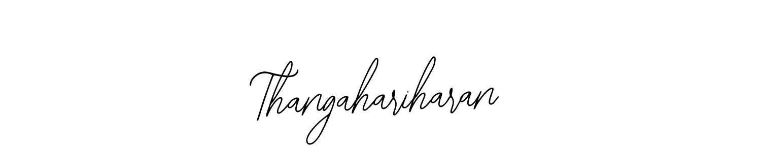Design your own signature with our free online signature maker. With this signature software, you can create a handwritten (Bearetta-2O07w) signature for name Thangahariharan. Thangahariharan signature style 12 images and pictures png