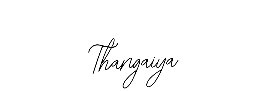 How to Draw Thangaiya signature style? Bearetta-2O07w is a latest design signature styles for name Thangaiya. Thangaiya signature style 12 images and pictures png