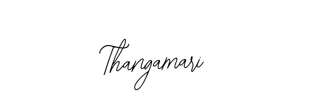The best way (Bearetta-2O07w) to make a short signature is to pick only two or three words in your name. The name Thangamari include a total of six letters. For converting this name. Thangamari signature style 12 images and pictures png