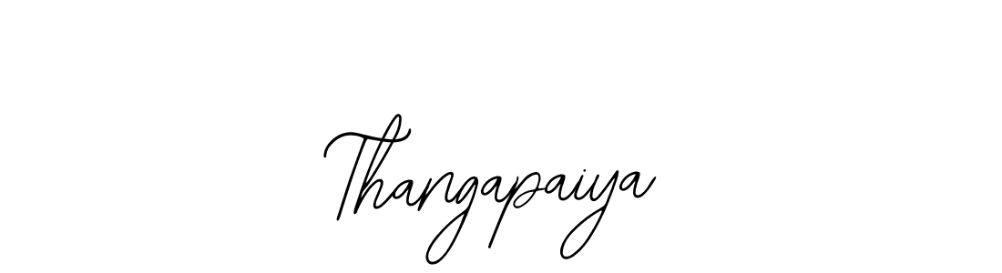 You should practise on your own different ways (Bearetta-2O07w) to write your name (Thangapaiya) in signature. don't let someone else do it for you. Thangapaiya signature style 12 images and pictures png