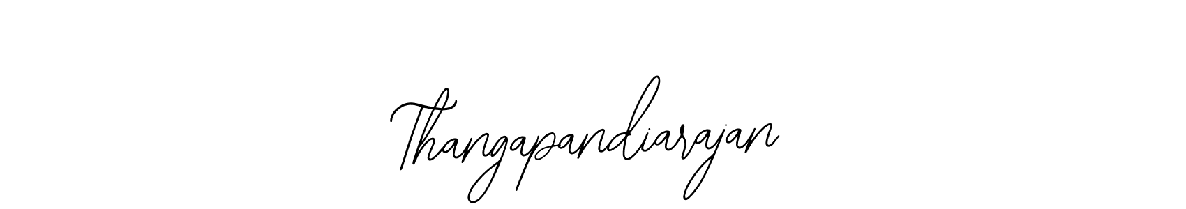 You should practise on your own different ways (Bearetta-2O07w) to write your name (Thangapandiarajan) in signature. don't let someone else do it for you. Thangapandiarajan signature style 12 images and pictures png