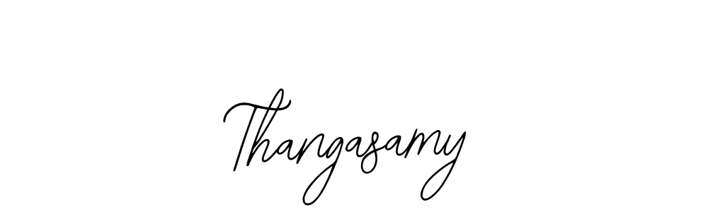 Also we have Thangasamy name is the best signature style. Create professional handwritten signature collection using Bearetta-2O07w autograph style. Thangasamy signature style 12 images and pictures png