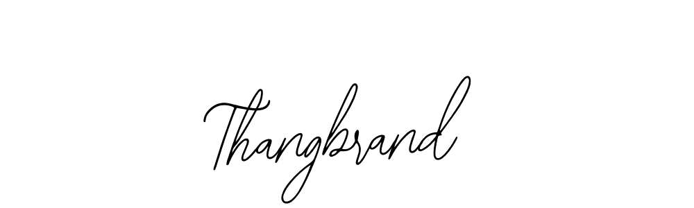 Design your own signature with our free online signature maker. With this signature software, you can create a handwritten (Bearetta-2O07w) signature for name Thangbrand. Thangbrand signature style 12 images and pictures png