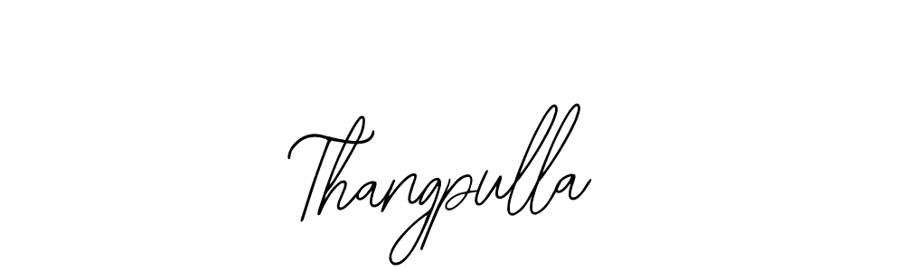 You should practise on your own different ways (Bearetta-2O07w) to write your name (Thangpulla) in signature. don't let someone else do it for you. Thangpulla signature style 12 images and pictures png
