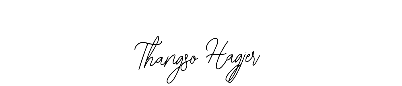 Use a signature maker to create a handwritten signature online. With this signature software, you can design (Bearetta-2O07w) your own signature for name Thangso Hagjer. Thangso Hagjer signature style 12 images and pictures png