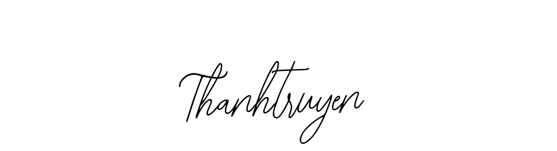 How to make Thanhtruyen name signature. Use Bearetta-2O07w style for creating short signs online. This is the latest handwritten sign. Thanhtruyen signature style 12 images and pictures png