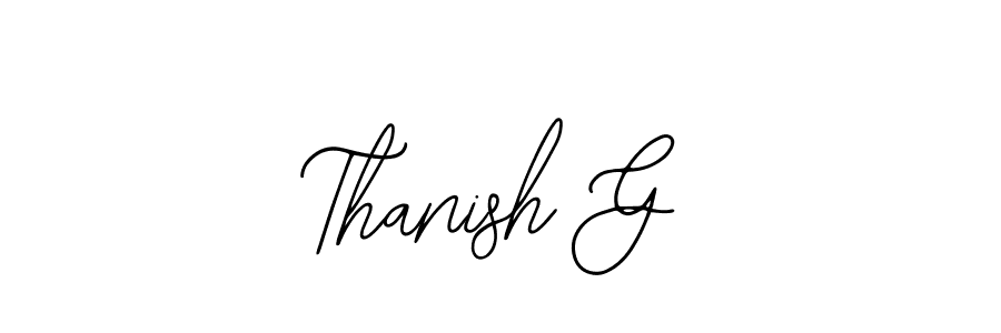 Similarly Bearetta-2O07w is the best handwritten signature design. Signature creator online .You can use it as an online autograph creator for name Thanish G. Thanish G signature style 12 images and pictures png