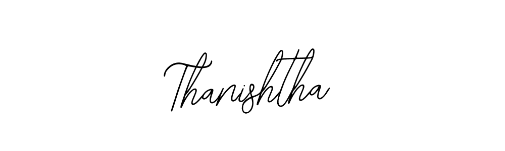 How to make Thanishtha name signature. Use Bearetta-2O07w style for creating short signs online. This is the latest handwritten sign. Thanishtha signature style 12 images and pictures png