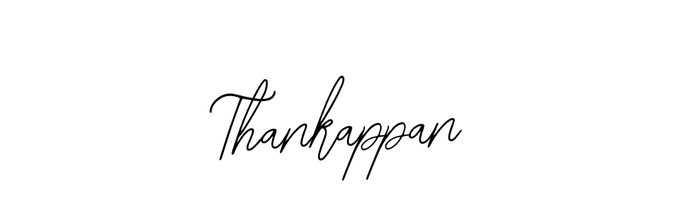 How to make Thankappan name signature. Use Bearetta-2O07w style for creating short signs online. This is the latest handwritten sign. Thankappan signature style 12 images and pictures png