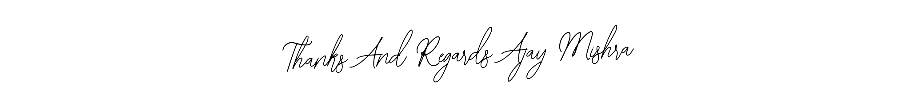 This is the best signature style for the Thanks And Regards Ajay Mishra name. Also you like these signature font (Bearetta-2O07w). Mix name signature. Thanks And Regards Ajay Mishra signature style 12 images and pictures png