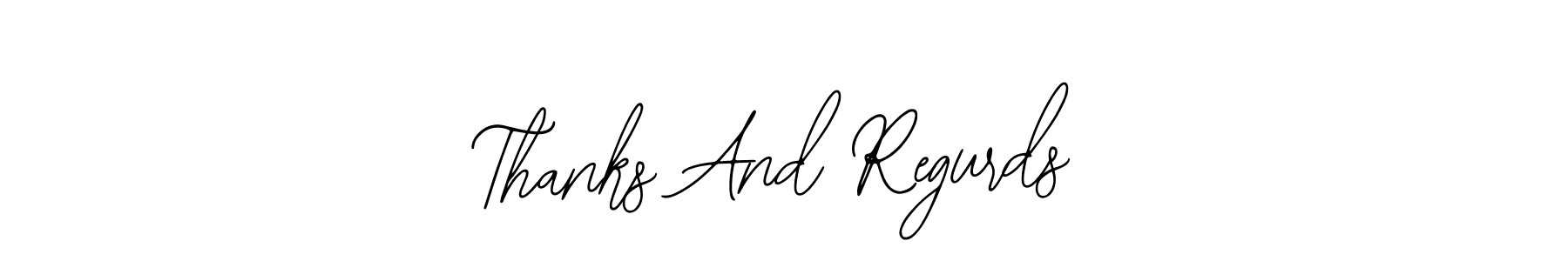 Here are the top 10 professional signature styles for the name Thanks And Regurds. These are the best autograph styles you can use for your name. Thanks And Regurds signature style 12 images and pictures png