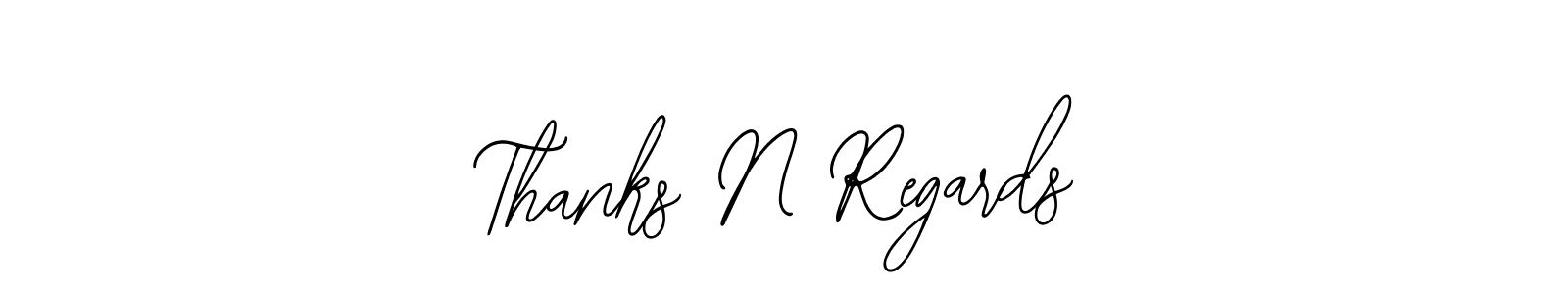 Thanks N Regards stylish signature style. Best Handwritten Sign (Bearetta-2O07w) for my name. Handwritten Signature Collection Ideas for my name Thanks N Regards. Thanks N Regards signature style 12 images and pictures png