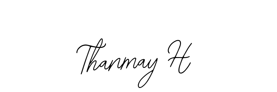 Similarly Bearetta-2O07w is the best handwritten signature design. Signature creator online .You can use it as an online autograph creator for name Thanmay H. Thanmay H signature style 12 images and pictures png