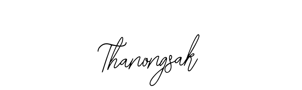 Design your own signature with our free online signature maker. With this signature software, you can create a handwritten (Bearetta-2O07w) signature for name Thanongsak. Thanongsak signature style 12 images and pictures png