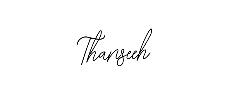 How to make Thanseeh name signature. Use Bearetta-2O07w style for creating short signs online. This is the latest handwritten sign. Thanseeh signature style 12 images and pictures png