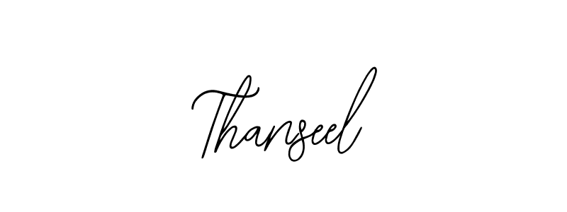 if you are searching for the best signature style for your name Thanseel. so please give up your signature search. here we have designed multiple signature styles  using Bearetta-2O07w. Thanseel signature style 12 images and pictures png