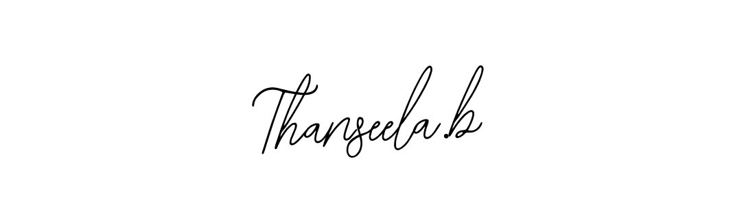 Create a beautiful signature design for name Thanseela.b. With this signature (Bearetta-2O07w) fonts, you can make a handwritten signature for free. Thanseela.b signature style 12 images and pictures png