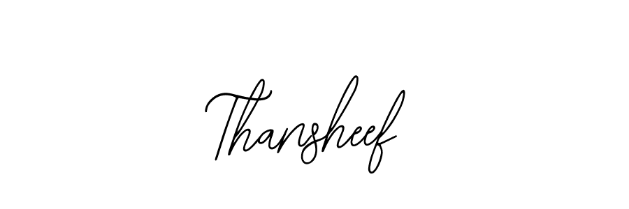 Make a beautiful signature design for name Thansheef. Use this online signature maker to create a handwritten signature for free. Thansheef signature style 12 images and pictures png