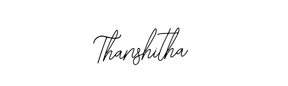 Also we have Thanshitha name is the best signature style. Create professional handwritten signature collection using Bearetta-2O07w autograph style. Thanshitha signature style 12 images and pictures png