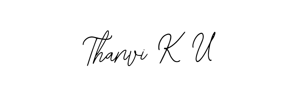 Make a beautiful signature design for name Thanvi K U. Use this online signature maker to create a handwritten signature for free. Thanvi K U signature style 12 images and pictures png