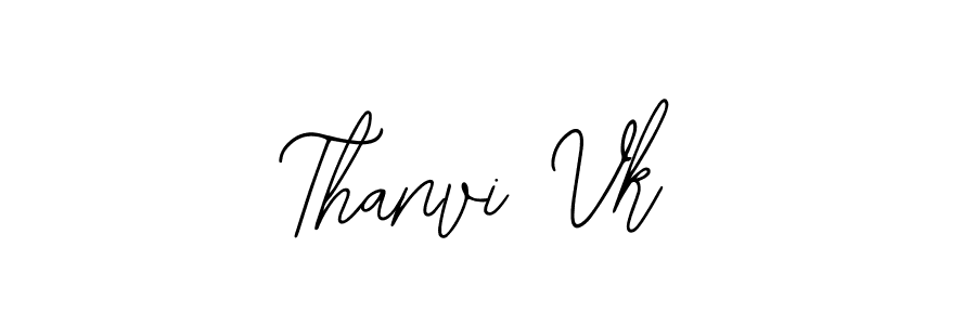 It looks lik you need a new signature style for name Thanvi Vk. Design unique handwritten (Bearetta-2O07w) signature with our free signature maker in just a few clicks. Thanvi Vk signature style 12 images and pictures png