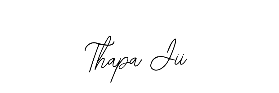 How to make Thapa Jii signature? Bearetta-2O07w is a professional autograph style. Create handwritten signature for Thapa Jii name. Thapa Jii signature style 12 images and pictures png