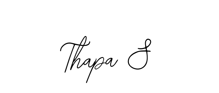 if you are searching for the best signature style for your name Thapa S. so please give up your signature search. here we have designed multiple signature styles  using Bearetta-2O07w. Thapa S signature style 12 images and pictures png