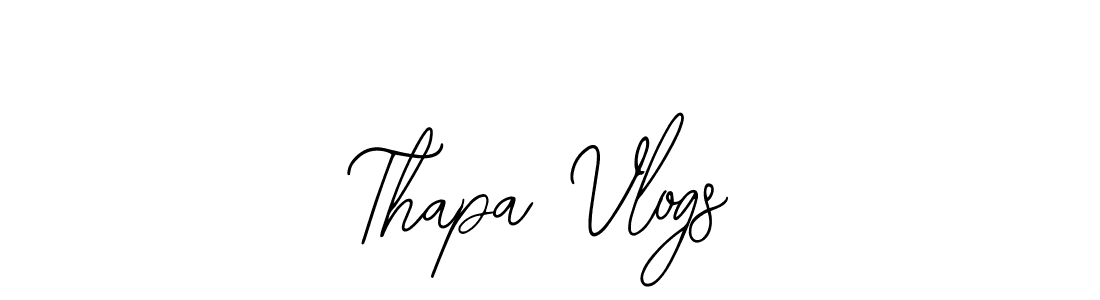 It looks lik you need a new signature style for name Thapa Vlogs. Design unique handwritten (Bearetta-2O07w) signature with our free signature maker in just a few clicks. Thapa Vlogs signature style 12 images and pictures png