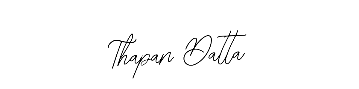 You should practise on your own different ways (Bearetta-2O07w) to write your name (Thapan Datta) in signature. don't let someone else do it for you. Thapan Datta signature style 12 images and pictures png