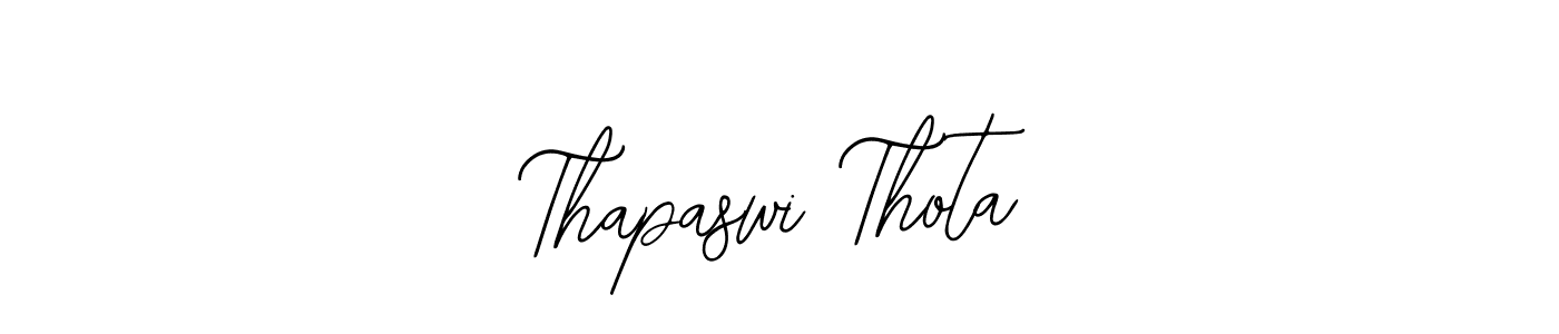 It looks lik you need a new signature style for name Thapaswi Thota. Design unique handwritten (Bearetta-2O07w) signature with our free signature maker in just a few clicks. Thapaswi Thota signature style 12 images and pictures png