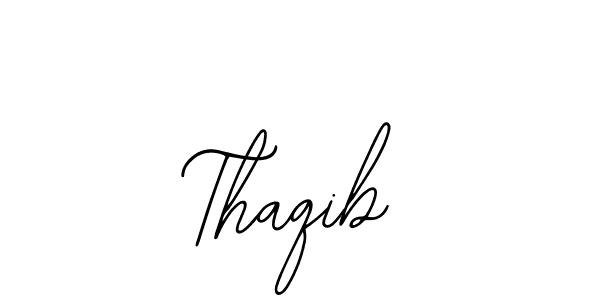 The best way (Bearetta-2O07w) to make a short signature is to pick only two or three words in your name. The name Thaqib include a total of six letters. For converting this name. Thaqib signature style 12 images and pictures png