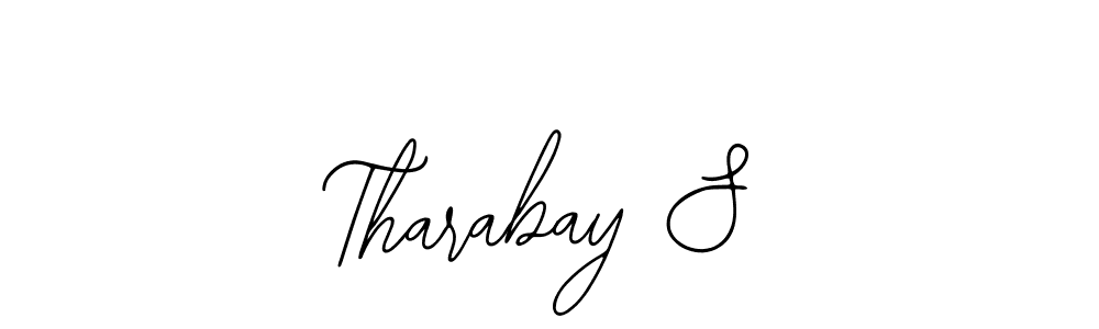 Similarly Bearetta-2O07w is the best handwritten signature design. Signature creator online .You can use it as an online autograph creator for name Tharabay S. Tharabay S signature style 12 images and pictures png