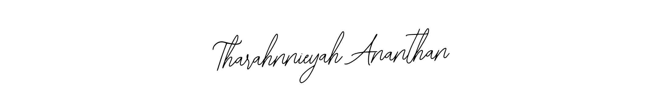 Bearetta-2O07w is a professional signature style that is perfect for those who want to add a touch of class to their signature. It is also a great choice for those who want to make their signature more unique. Get Tharahnnieyah Ananthan name to fancy signature for free. Tharahnnieyah Ananthan signature style 12 images and pictures png