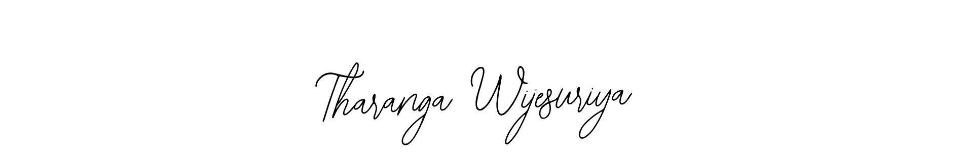 The best way (Bearetta-2O07w) to make a short signature is to pick only two or three words in your name. The name Tharanga Wijesuriya include a total of six letters. For converting this name. Tharanga Wijesuriya signature style 12 images and pictures png