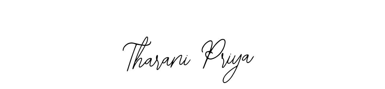 Use a signature maker to create a handwritten signature online. With this signature software, you can design (Bearetta-2O07w) your own signature for name Tharani Priya. Tharani Priya signature style 12 images and pictures png