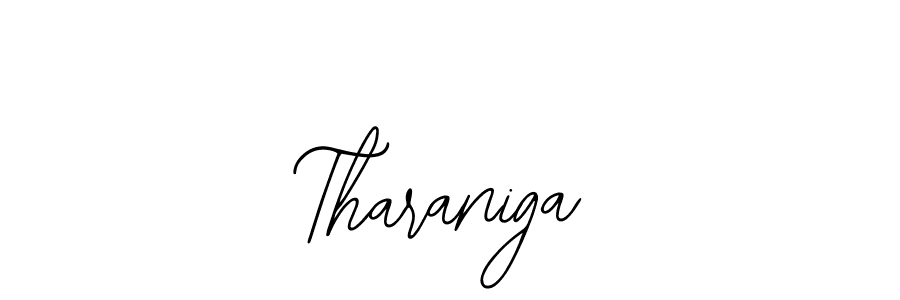 Design your own signature with our free online signature maker. With this signature software, you can create a handwritten (Bearetta-2O07w) signature for name Tharaniga. Tharaniga signature style 12 images and pictures png