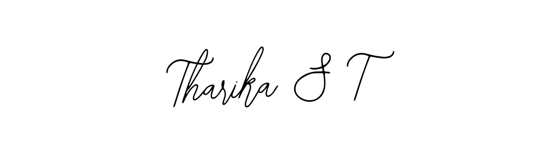 Similarly Bearetta-2O07w is the best handwritten signature design. Signature creator online .You can use it as an online autograph creator for name Tharika S T. Tharika S T signature style 12 images and pictures png