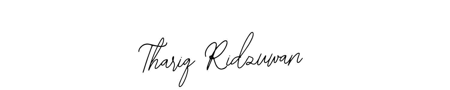 Make a beautiful signature design for name Thariq Ridzuwan. With this signature (Bearetta-2O07w) style, you can create a handwritten signature for free. Thariq Ridzuwan signature style 12 images and pictures png