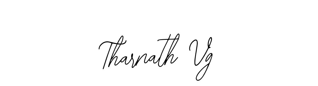 You should practise on your own different ways (Bearetta-2O07w) to write your name (Tharnath Vg) in signature. don't let someone else do it for you. Tharnath Vg signature style 12 images and pictures png