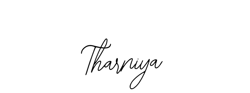 How to make Tharniya name signature. Use Bearetta-2O07w style for creating short signs online. This is the latest handwritten sign. Tharniya signature style 12 images and pictures png